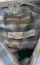 Load image into Gallery viewer, Michael Kors Mens Multicolor Plaid Regular Fit Long Sleeve Button-Up Shirt Sz L