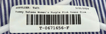 Load image into Gallery viewer, Tommy Bahama Womens Salina Purple Pink Striped Tie Neck Poplin Shift Dress Sz XS