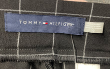 Load image into Gallery viewer, Tommy Hilfiger Womens Black Plaid Flat Front Skinny-Leg Ankle Pants Size 10