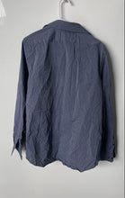 Load image into Gallery viewer, Express 1MX Mens Blue Long Sleeve Regular Fit Dress Shirt Size M 15-15.5