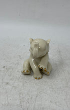 Load image into Gallery viewer, Lenox Cream Porcelain Small Baby Elephant Figurine With Gold-Tone Details