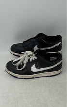 Load image into Gallery viewer, Nike Boys Dunk Low DH9765-002 Black White Low Top Lace-Up Sneaker Shoes Size 5Y
