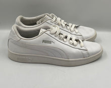 Load image into Gallery viewer, Puma Men's Smash V2 365215-07 White Leather Lace-Up Sneaker Shoes Size 8.5