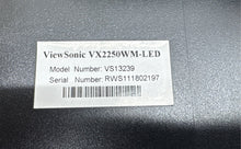 Load image into Gallery viewer, ViewSonic VX2250wm-LED VS13239 Display Computer Monitor Screen Not Tested
