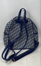 Load image into Gallery viewer, Unbranded Womens Blue Gray Printed Adjustable Strap Shoulder Backpack