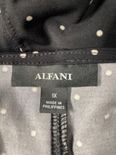 Load image into Gallery viewer, Alfani Womens Black And White Polka Dot Long Sleeve Round Neck Shift Dress Sz 1X