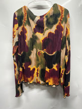 Load image into Gallery viewer, DKNY Womens Multicolor Printed Long Sleeve Pullover Blouse Top Size XL