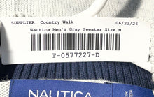 Load image into Gallery viewer, Nautica Mens Gray Heather Long Sleeve Mock Neck Pullover Sweater Size Medium