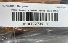 Load image into Gallery viewer, Toms Womens Majorca Brown Leather Cut-Out Block Ankle Strap Heels Size W7.5