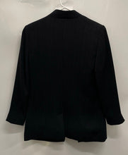 Load image into Gallery viewer, DKNY Womens Black Long Sleeve Pockets Formal One-Button Blazer Size 4