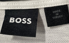 Load image into Gallery viewer, Hugo Boss Mens White Black Cotton Short Sleeve Collared Golf Polo Shirt Size XL