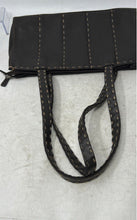 Load image into Gallery viewer, The Sak & Elliott Lucca Womens Brown Pebbled Leather Whipstitching Shoulder Bag