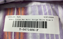 Load image into Gallery viewer, Robert Graham Mens Multicolor Striped Print Long Sleeve Button-Up Shirt Size S