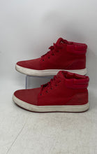Load image into Gallery viewer, Timberland Mens Davis Square Mixed-Media A1OHG Red Leather Chukka Boots Size 8.5