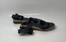 Load image into Gallery viewer, Vince Camuto Womens Miveeria Black Leather Hook & Loop Ankle Strap Sandals Sz 7M