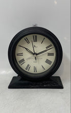 Load image into Gallery viewer, Firstime Manufactory Black Rectangular Base Analog Decorative Desk Clock No 457