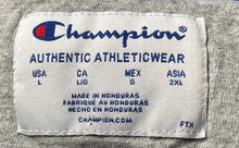 Load image into Gallery viewer, Champion Womens Blue Pockets Long Sleeve Pullover Hoodie Size Large