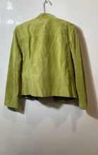 Load image into Gallery viewer, Casual Corner Annex Womens Green Leather Long Sleeve Full-Zip Jacket Size L