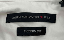 Load image into Gallery viewer, Authentic John Varvatos Mens White Modern Fit Long Sleeve Dress Shirt Size 17.5R