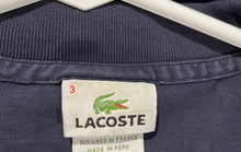 Load image into Gallery viewer, Lacoste Mens Navy Blue Long Sleeve Spread Collar Golf Polo Shirt Size 3