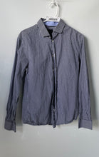Load image into Gallery viewer, H&M Mens Black White Gingham Premium Cotton Button-Up Shirt Size Medium