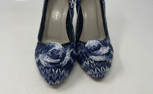 Load image into Gallery viewer, Latitude Femme Womens Navy Blue Vero Cuoio Slip-On Pump Heels Size EU 38.5