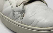 Load image into Gallery viewer, Authentic Tory Burch Womens White Blue Lace-Up Sneaker Shoes Size 9M Damaged