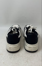 Load image into Gallery viewer, Zara Mens Black White Leather Lace-Up Low Top Sneaker Shoes Size 11