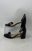 Load image into Gallery viewer, Aldo Womens Black Leather Open Toe Block Heel Ankle Strap Sandals Size 7.5
