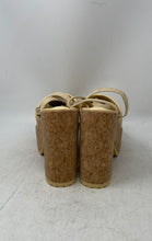 Load image into Gallery viewer, Steve Madden Womens Maitai Yellow Cork Wedge Platform Sandals Size 9M