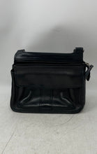 Load image into Gallery viewer, Fossil Womens Black Leather Outer Pockets Adjustable Strap Crossbody Bag