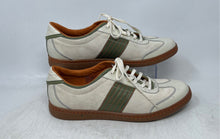 Load image into Gallery viewer, Fossil Mens White Olive Green Brown Leather Lace-Up Sneaker Shoes Size 10.5