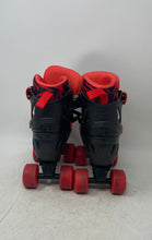 Load image into Gallery viewer, Roller Derby Unisex Kids Black Red Adjustable Strap Roller Skates Size 3-6