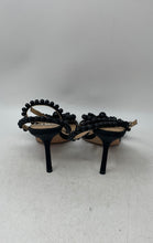 Load image into Gallery viewer, Antonio Melani X Courtney Grow Womens Black Leather Ankle Strap Heels Size 8.5M