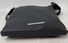 Load image into Gallery viewer, Steve Madden Womens Black Leather Charm Adjustable Strap Crossbody Handbag
