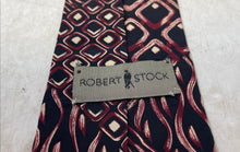Load image into Gallery viewer, Robert Stock Mens Multicolor Printed Silk Adjustable Designer Tie