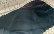 Load image into Gallery viewer, Tommy Hilfiger Womens Pink Monogram Adjustable Strap Travel Duffle Handbag
