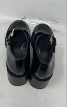 Load image into Gallery viewer, Zara Womens Black Patent Leather Buckle Block Heel Mary Jane Shoes Size 38