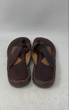 Load image into Gallery viewer, Born Womens Brown Leather Open Toe Slip-On Thong Sandals Size 7