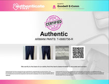 Load image into Gallery viewer, Authentic Emporio Armani Mens Blue Wool Straight Leg Dress Pants Size 52
