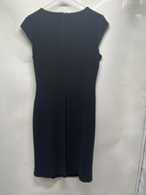 Load image into Gallery viewer, Lauren Ralph Lauren Womens Black Cap Sleeve Keyhole Neck Sheath Dress Size 10