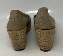 Load image into Gallery viewer, Authentic Tory Burch Womens Filipa Beige Wedge Espadrille Heels Size 7.5B Worn
