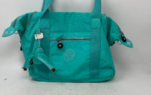 Load image into Gallery viewer, Kipling Womens Green Inner Pockets Double Handle Travel Tote Bag