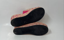 Load image into Gallery viewer, Karl Lagerfeld Paris Womens Calvina Pink Beige Platform Heel Slide Sandals Sz 5