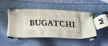 Load image into Gallery viewer, Bugatchi Mens Light Blue Cotton Short Sleeve Johnny Collar Polo Shirt Size M