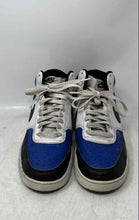 Load image into Gallery viewer, Nike Mens Court Vision Mid Game White Blue Black Lace-Up Sneaker Shoes Size 8
