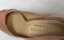 Load image into Gallery viewer, Talbots Womens Dark Nude Patent Leather Peep Toe Slip-On Pump Heels Size 7B