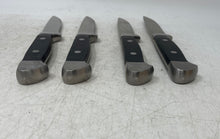 Load image into Gallery viewer, Set Of 4 Pcs Global Asset Management Silver-Tone Engraved Steak Knives