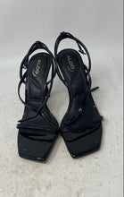 Load image into Gallery viewer, Aldo Womens Scintilla Black Open Toe Adjustable Strappy Heels Size 8.5