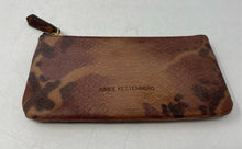Load image into Gallery viewer, Aimee Kestenberg Womens Brown Embossed Snakeskin Animal Print Leather Zip Wallet